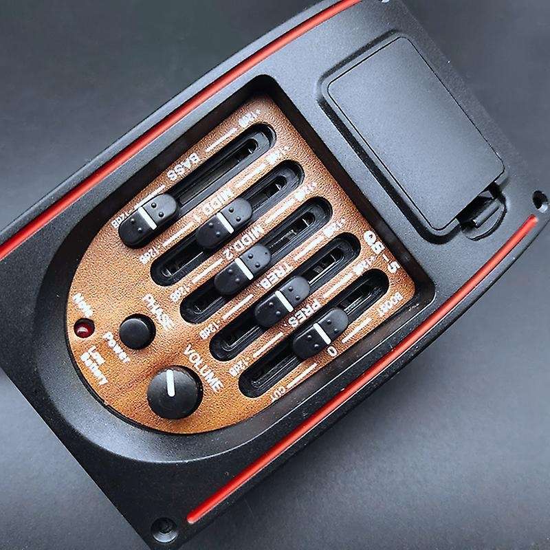Plastic 5-band Tone Controls Eq Equalizer Tuner Piezo Pickup Acoustic