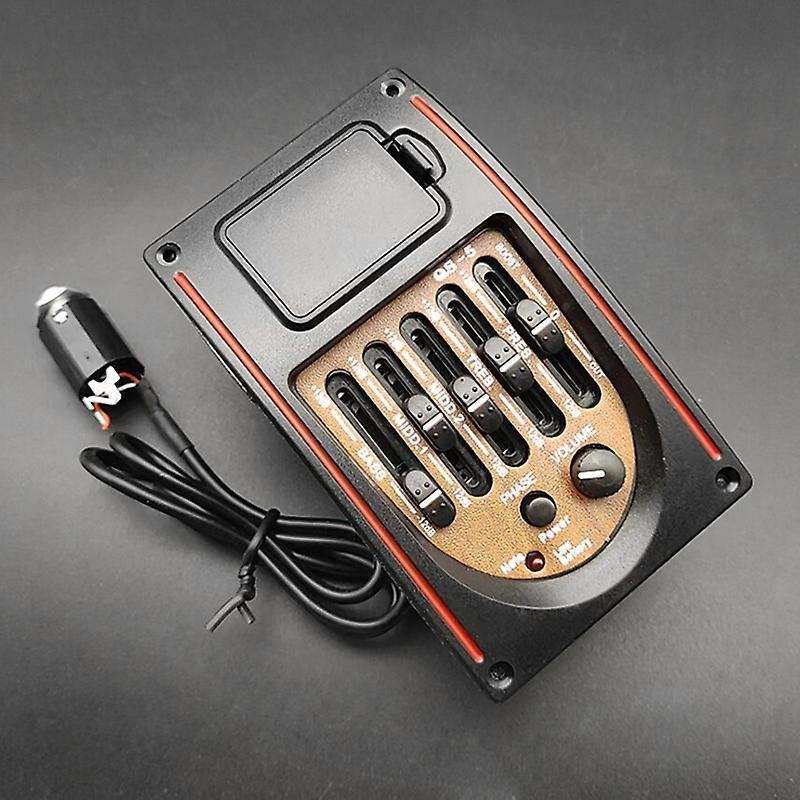 Plastic 5-band Tone Controls Eq Equalizer Tuner Piezo Pickup Acoustic