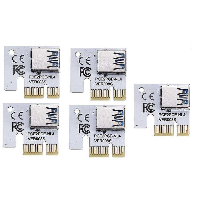 Pci-e 1x Adapter Card,pci-express X1 Slot (ver008s,5 Pack)