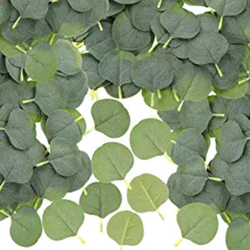 200 Pieces Fake Greenery Eucalyptus Silk Eucalyptus Plant for Diy