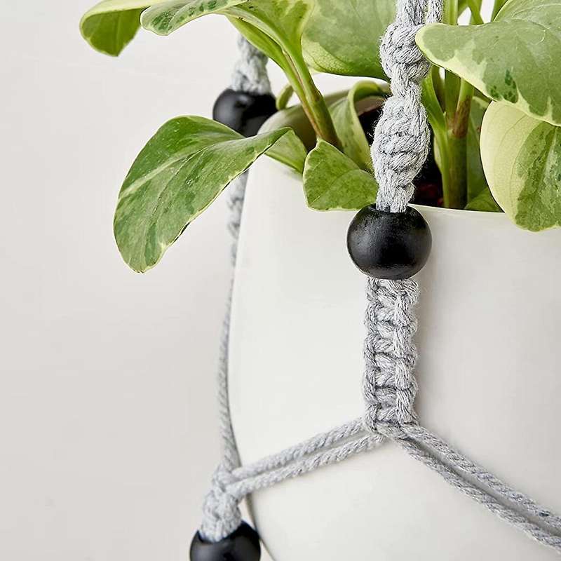 Plant Hook Indoor Hanging Flowerpot Basket Grey