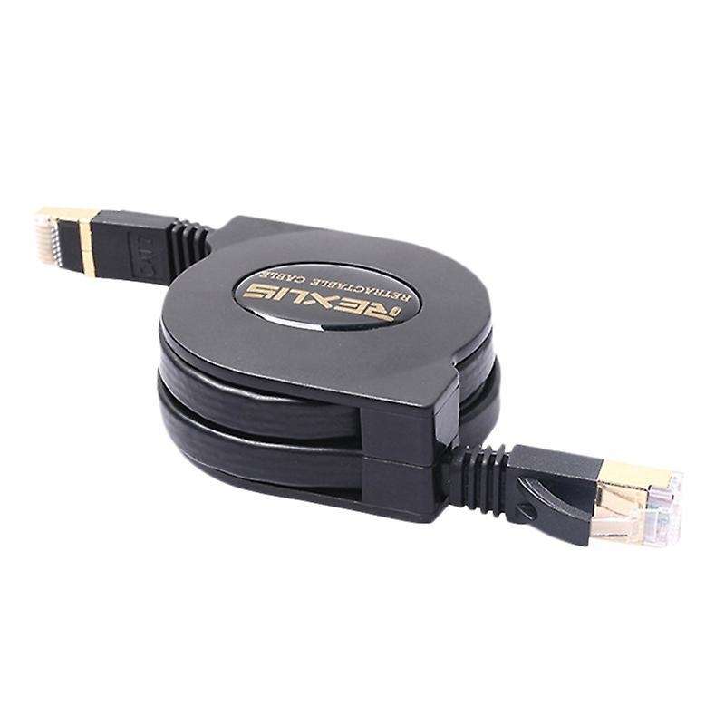 Rexlis 5ft Cat7 Rj45 Lan Retractable Ethernet Cable for Computer