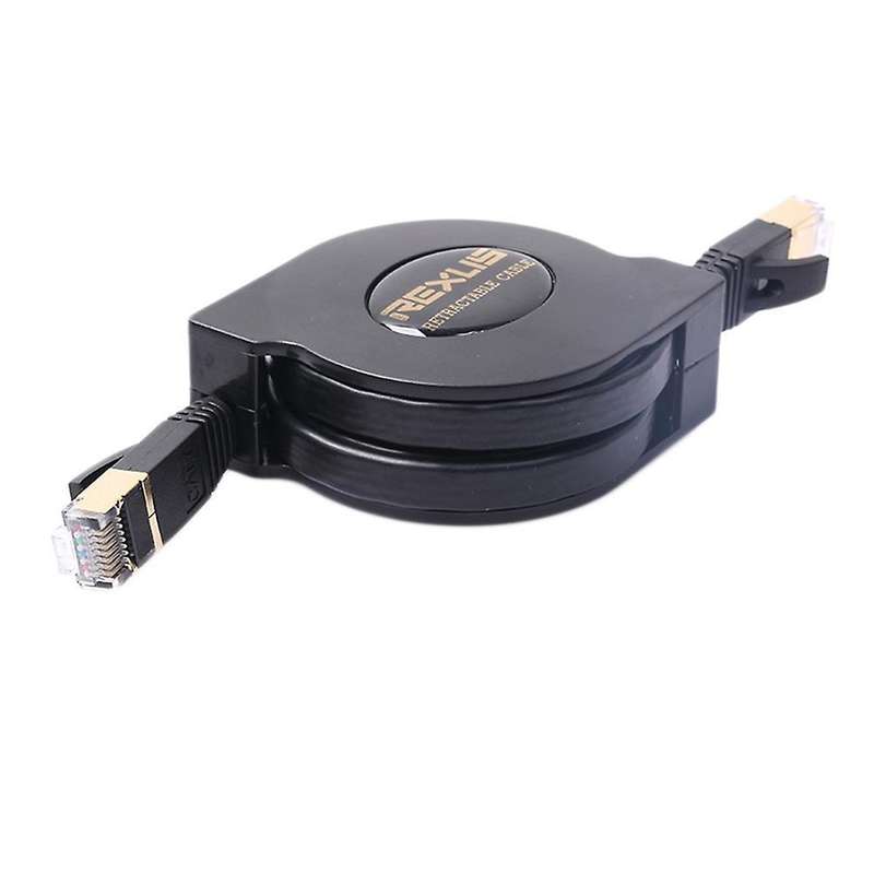 Rexlis 5ft Cat7 Rj45 Lan Retractable Ethernet Cable for Computer