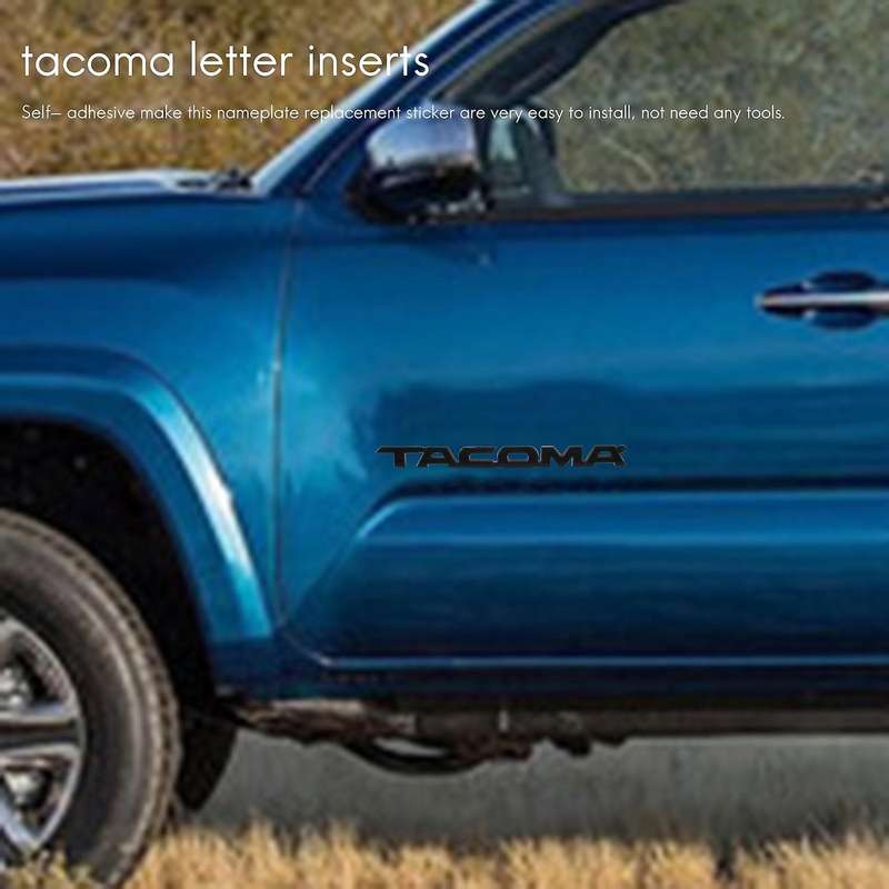 2 Pack Sticker Badge Replacement for Tacoma 2005-2015 (black)