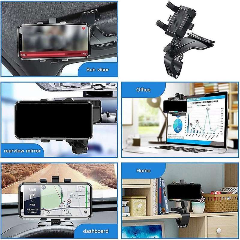 Dashboard Phone Holder for Car Clip,for Smartphone 3 to 7 Inch