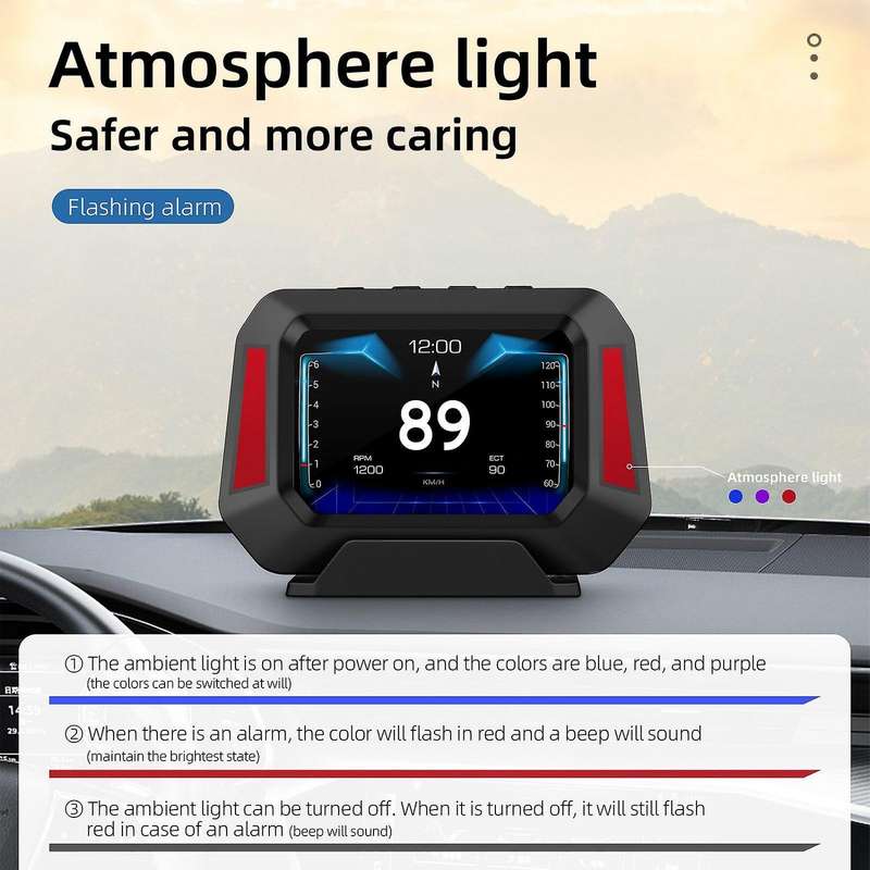 Car Level Sensor Hud Gradient Gps Real-time Off-road Vehicle System