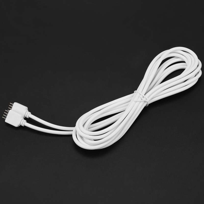 2x 4pin Extension Wire Connector Rgb 5050 3528 Led Strip Light 3meter