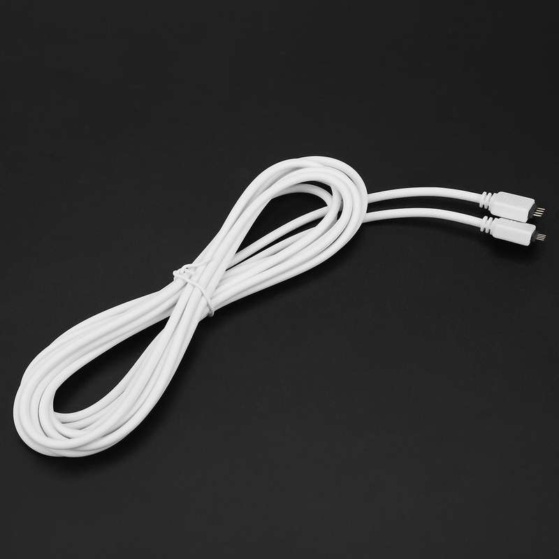 2x 4pin Extension Wire Connector Rgb 5050 3528 Led Strip Light 3meter