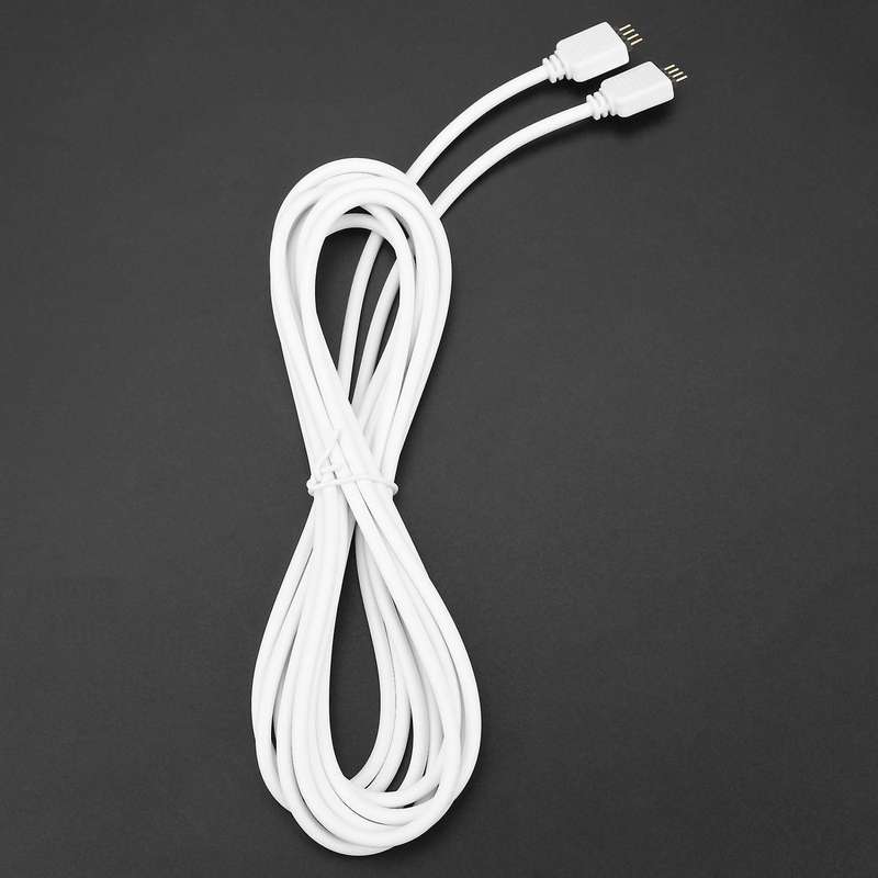 2x 4pin Extension Wire Connector Rgb 5050 3528 Led Strip Light 3meter