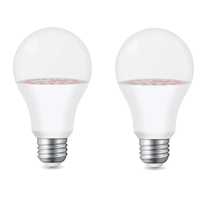 2pcs 18led 9w E27 Growing Bulbs for Indoor Hydroponics Flowers Plants