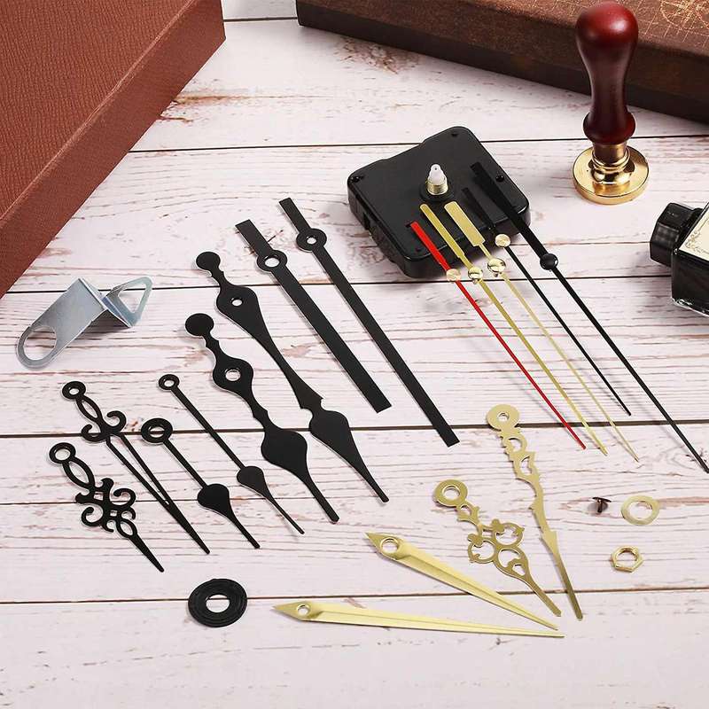 4pcs Quartz Clock Movement Mechanism with 6 Different Of Hands 18mm