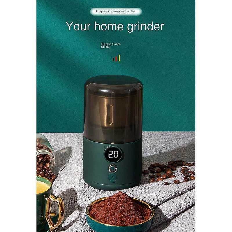 Digital Display Usb Rechargeable Coffee Grinder for Nuts Beans Spices