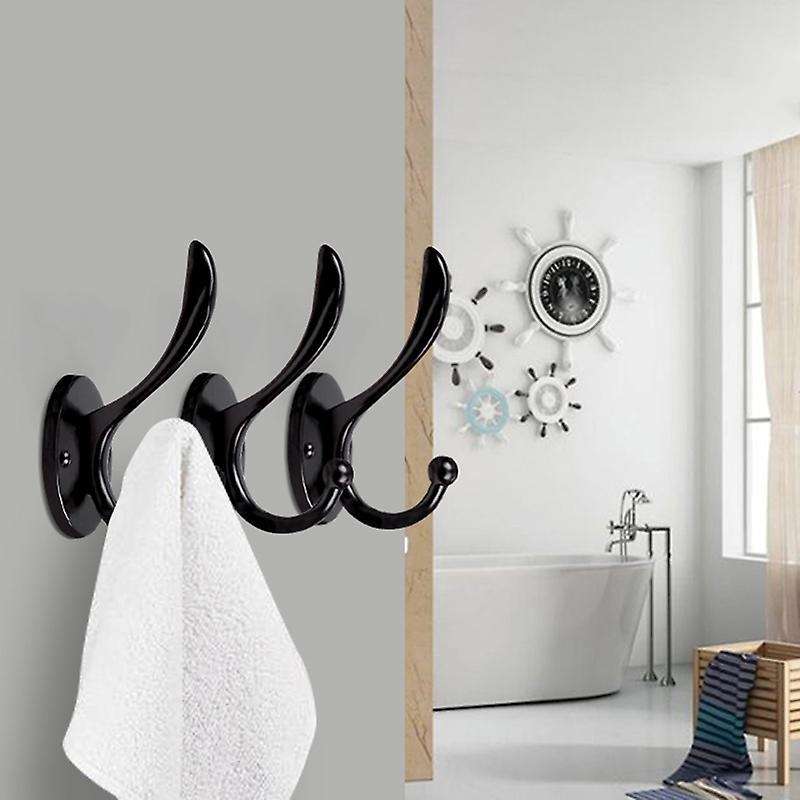 6pcs Hardware Wall Hooks for Hanging Coats Key, Towel, Bags,cup, Hat
