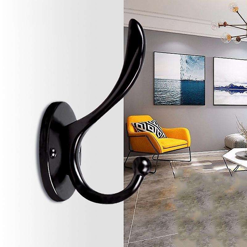 6pcs Hardware Wall Hooks for Hanging Coats Key, Towel, Bags,cup, Hat
