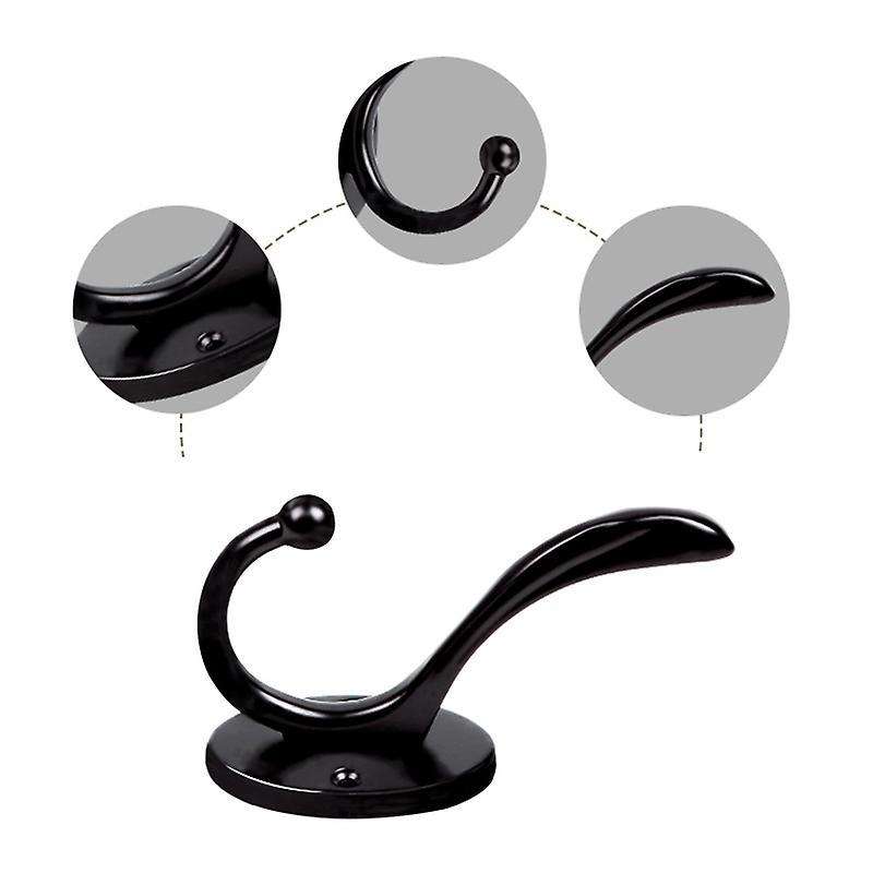 6pcs Hardware Wall Hooks for Hanging Coats Key, Towel, Bags,cup, Hat
