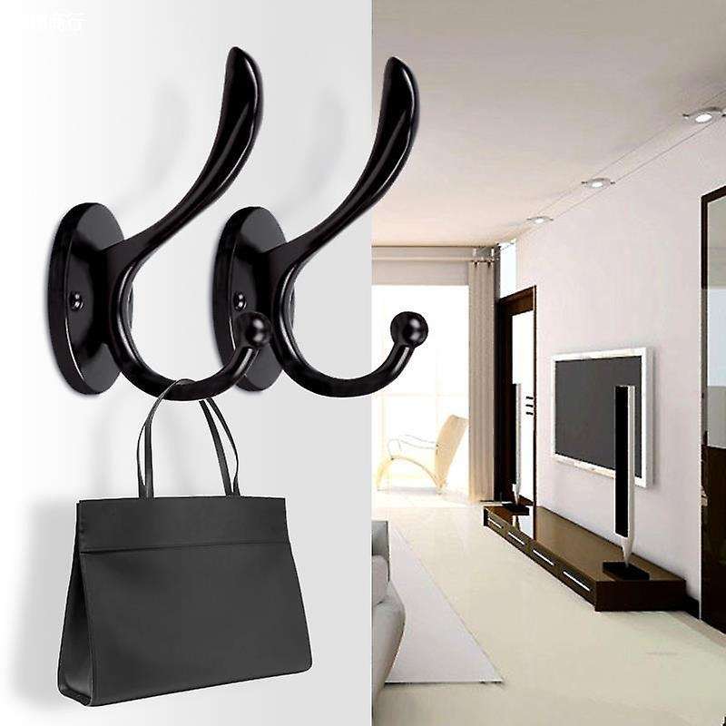 6pcs Hardware Wall Hooks for Hanging Coats Key, Towel, Bags,cup, Hat