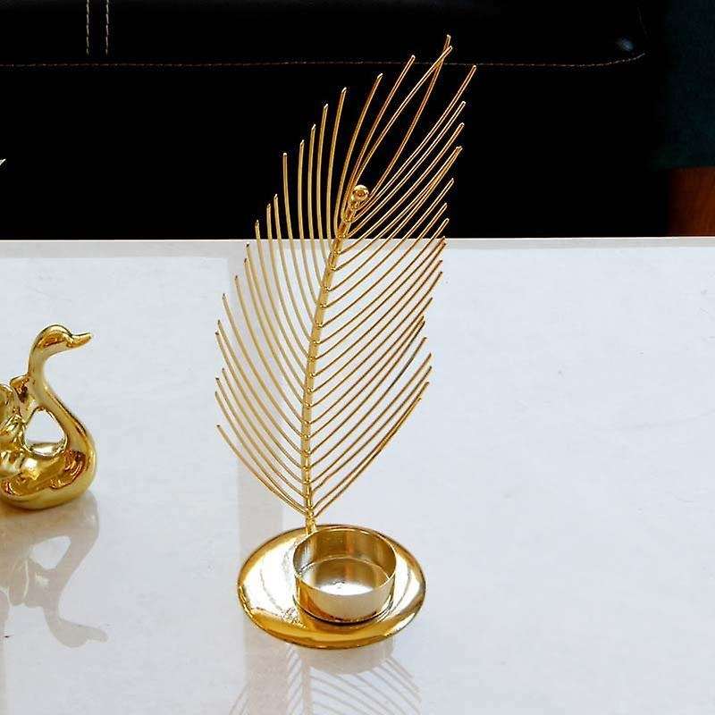Gold Metal Wrought Iron Candle Holder European Home Decoration