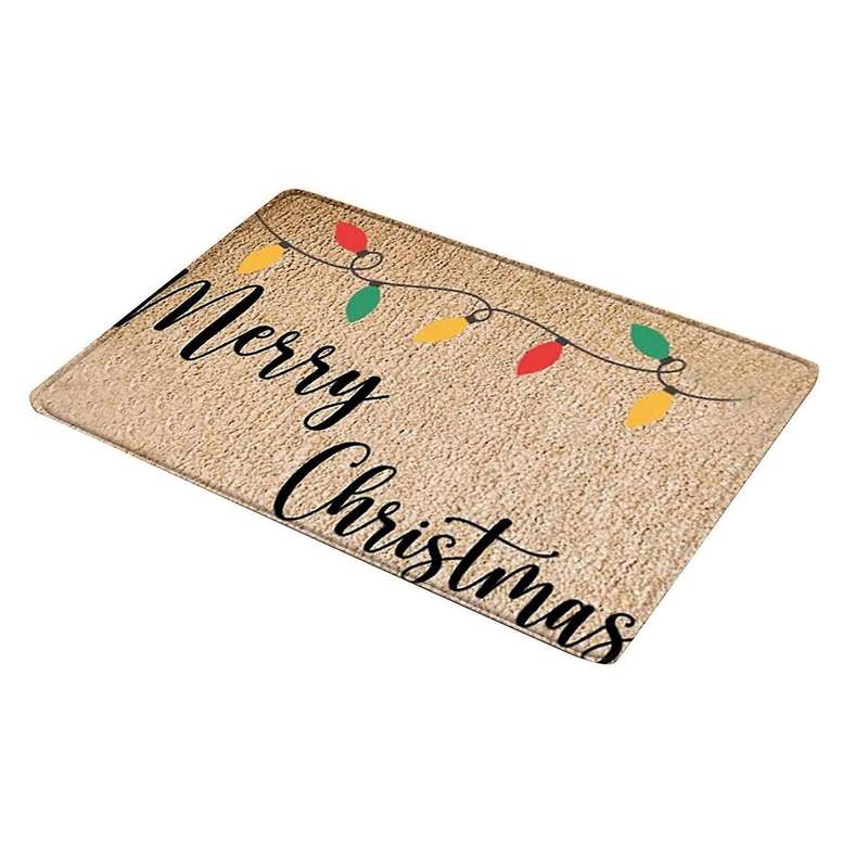 Christmas Doormat Floor Mat Non Slip Blanket Indoor Outdoor Rug-b