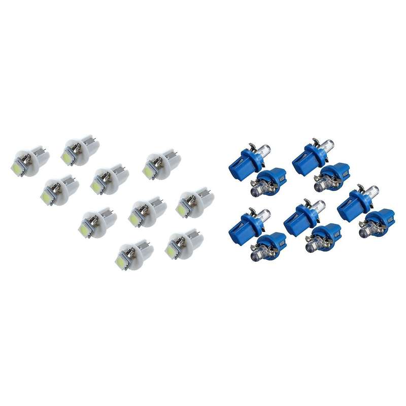10 Pcs T5/ B8.5d 5050 Smd Led Socket Interior Lighting Tacho White