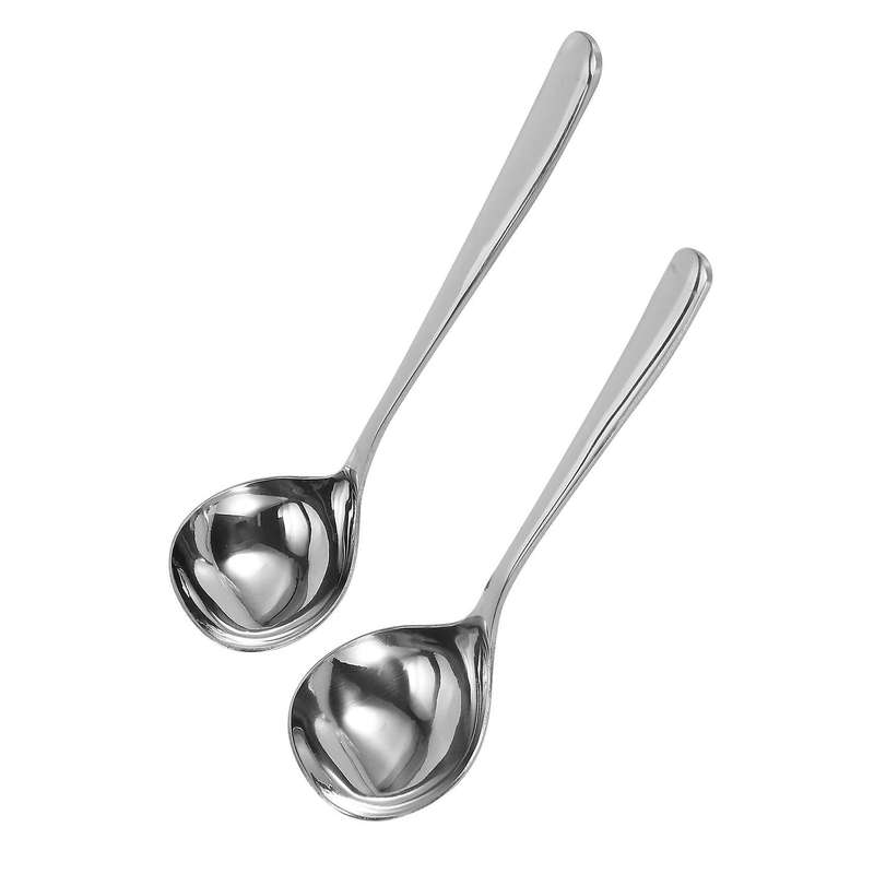 Spoon Rice Spoon Household Rice and Soup Spoon Stainless Steel, 2pcs