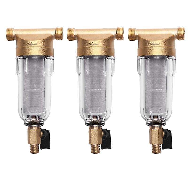 3x 4split-mouth Water Copper Lead Pre-filter Remove Contaminant