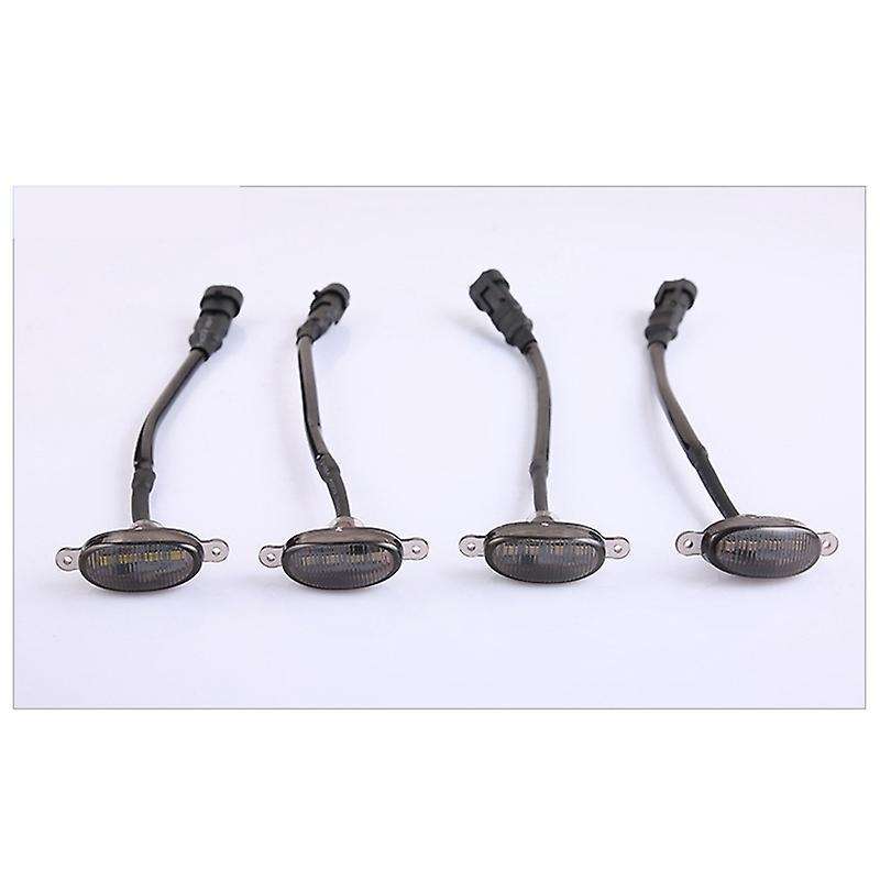 Car Led Front Grille Smoked Amber Light Daytime Running Lights Lamp