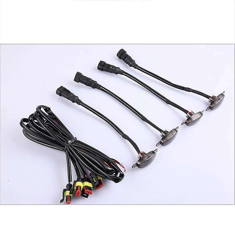 Car Led Front Grille Smoked Amber Light Daytime Running Lights Lamp