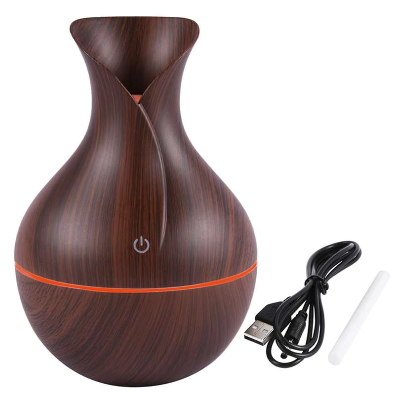 Essential Humidifier Aroma Oil Grain Ultrasonic Wood-dark Wood