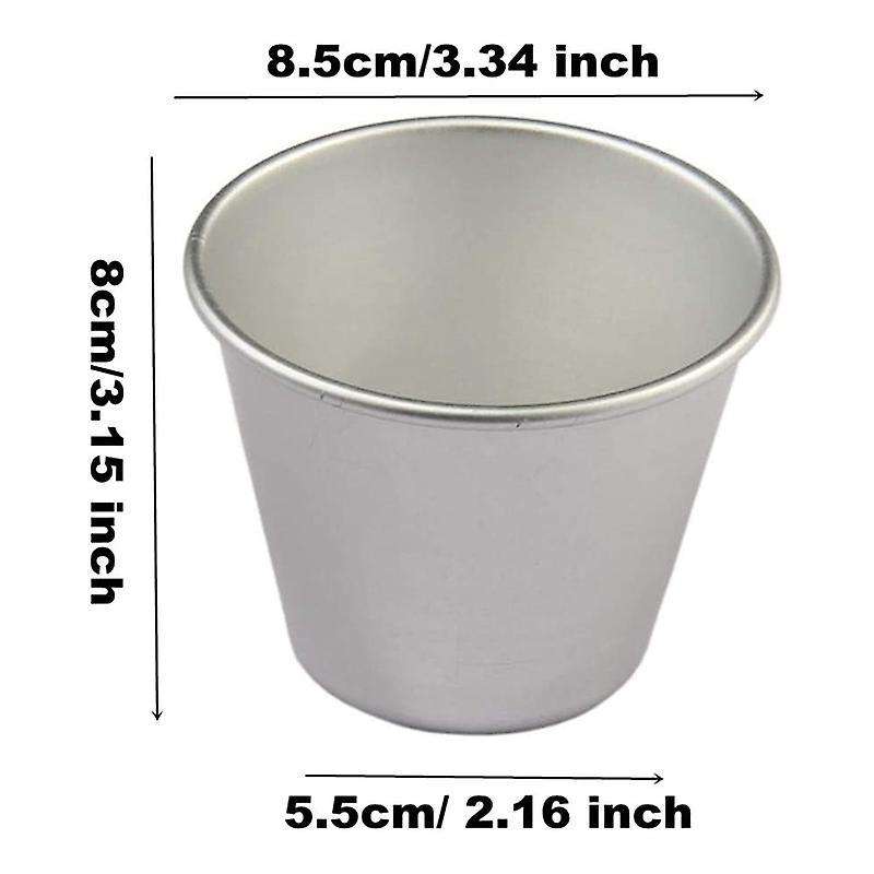 6 Pcs Nonstick Individual Tumblers Popovers Chocolate Pudding Cups
