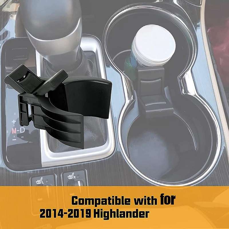 Center Console Cup Holder Insert Divider for Toyota Highlander 14-20