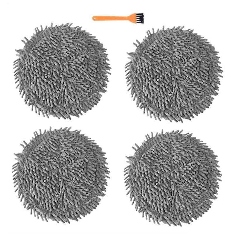 4pcs Washable Mop Cloth for Xiaomi Mijia Pro Stytj06zhm Robot