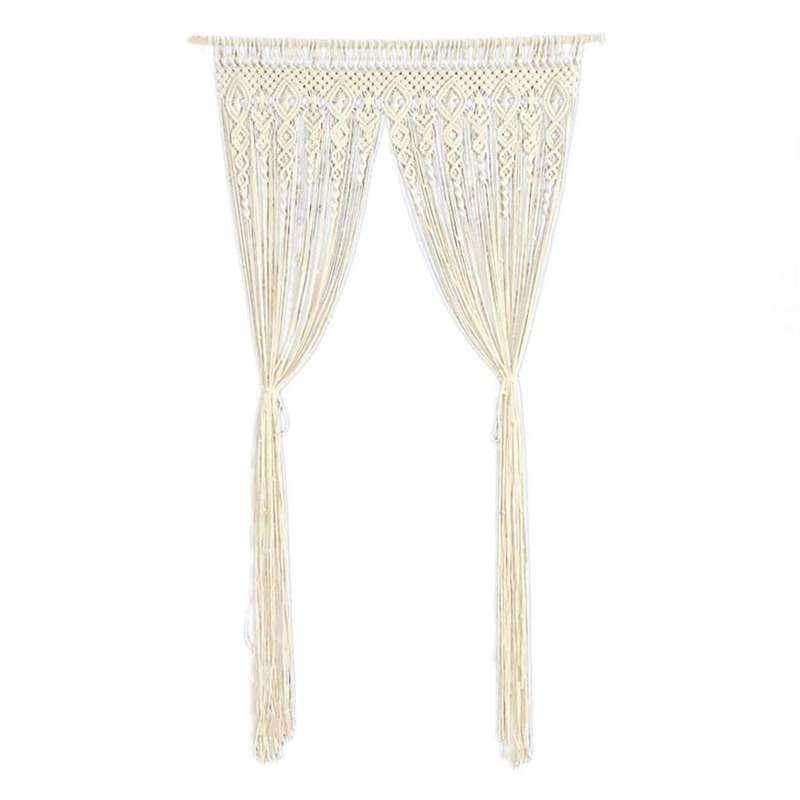 Hanging Room Divider Macrame Curtains Wedding Curtain Boho Wall Decor