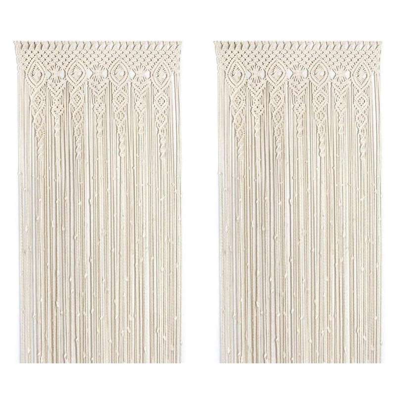 Hanging Room Divider Macrame Curtains Wedding Curtain Boho Wall Decor