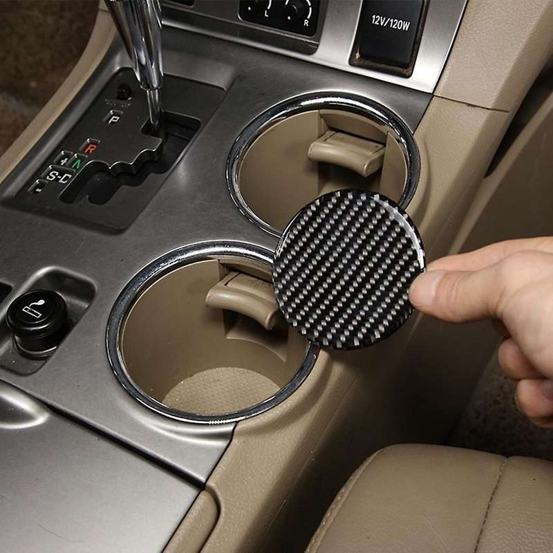 Car Central Control Cup Holder Slot Pad Decoration for Toyota