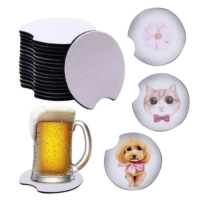 20pc Sublimation Blanks Car Painting Cup Holder Pad for Printing Diy