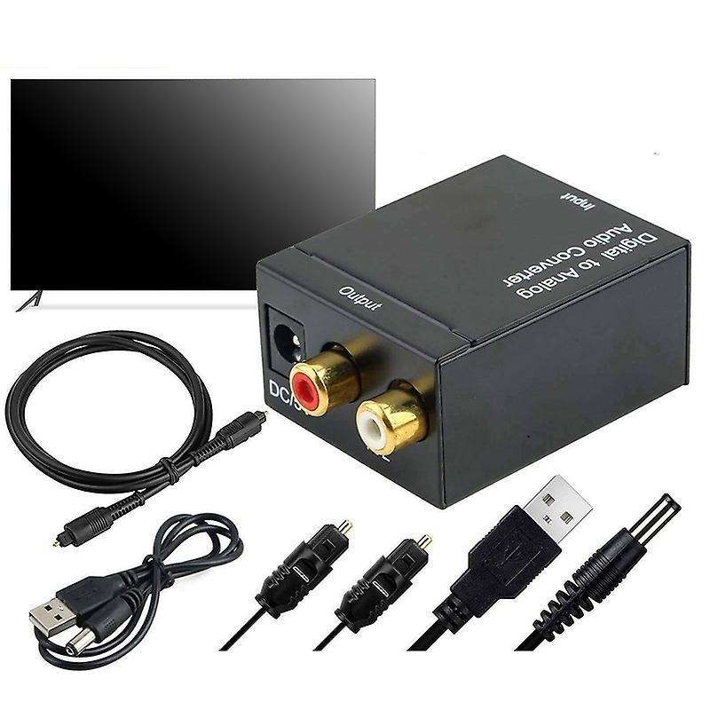 Digital to Analog Audio Converter Optical Fiber Audio Decoder