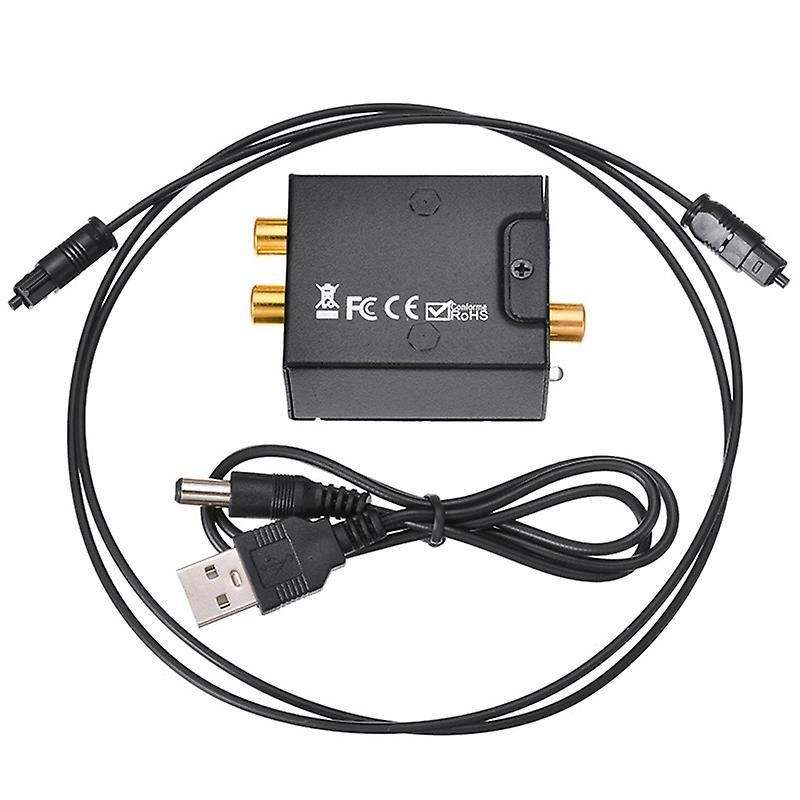 Digital to Analog Audio Converter Optical Fiber Audio Decoder