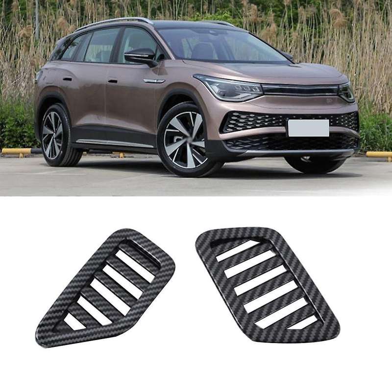 Carbon Fiber Car Front Upper Air Outlet Cover Decoration
