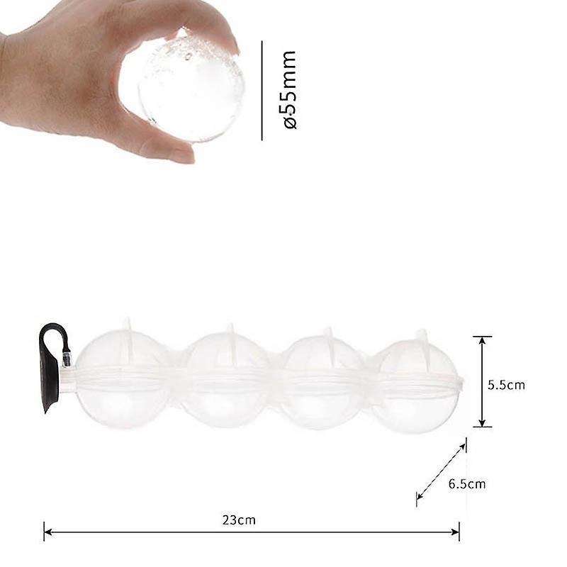 4 Cavity Ice Square Maker Whiskey Cocktail Diy Round Ice Ball Grid