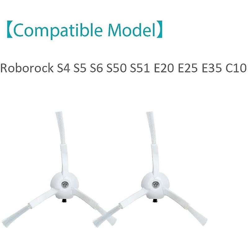 6pcs Side Brush for Xiaomi Roborock S6 S6 Pure S5 S5 Max S4 E4 E20