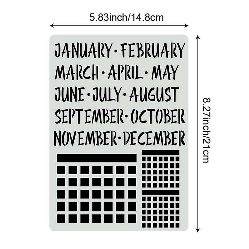 16pcs Journal Stencils Set for Journal Stencils A5 Dotted Journals
