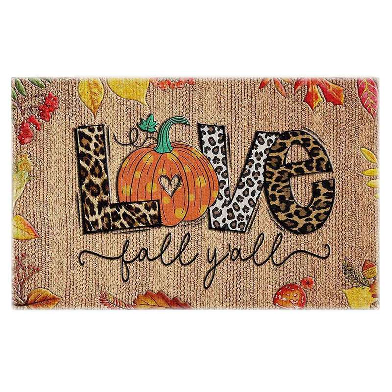 Christmas Halloween Love Doormat Blanket Front Door Decorations Mat