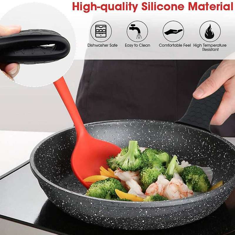Hot Cover,5 Pack Hot Handle Holder Sleeve Pot Cast Handles Covers