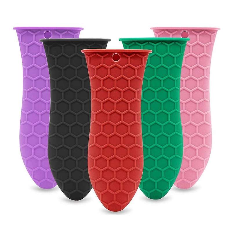 Hot Cover,5 Pack Hot Handle Holder Sleeve Pot Cast Handles Covers