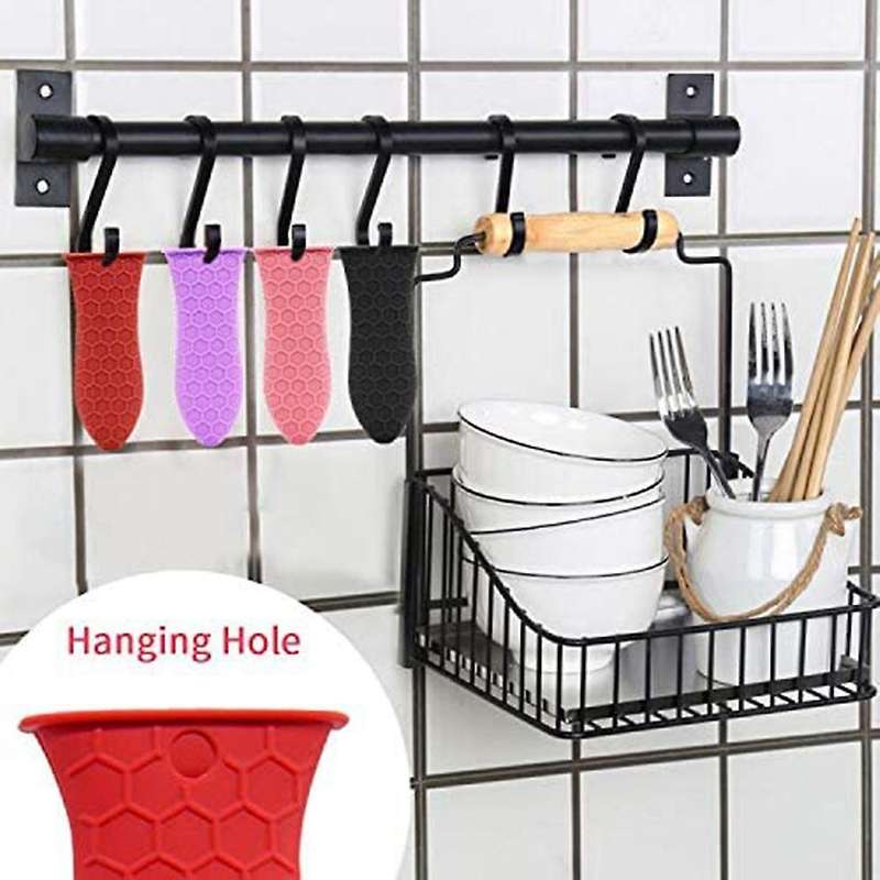Hot Cover,5 Pack Hot Handle Holder Sleeve Pot Cast Handles Covers
