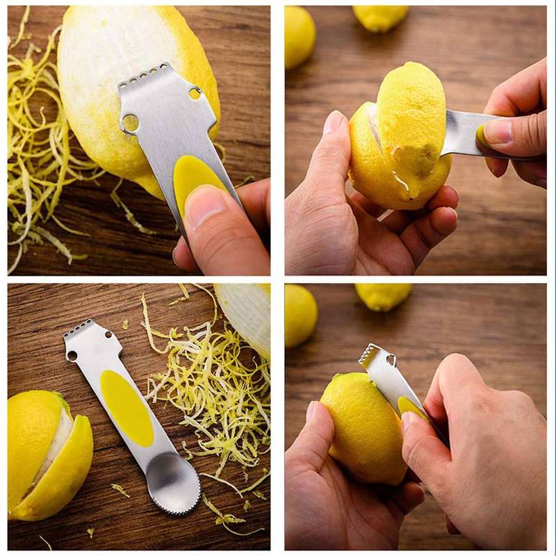 Multifunction Cheese Grater Lemon Peeler Skin Mover Peel Zester Blade