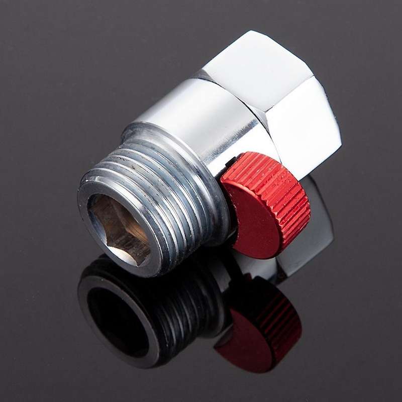 Shower Water Flow Control Straight-through Shut-off Angle Valve Blue