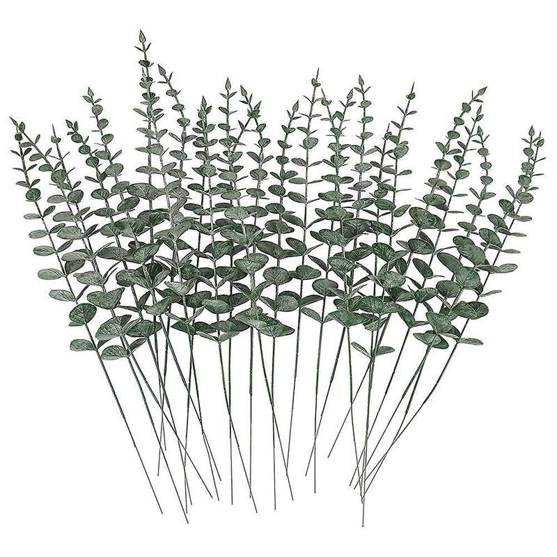 30 Pcs Artificial Eucalyptus Stems, Farmhouse Eucalyptus Leaves Decor