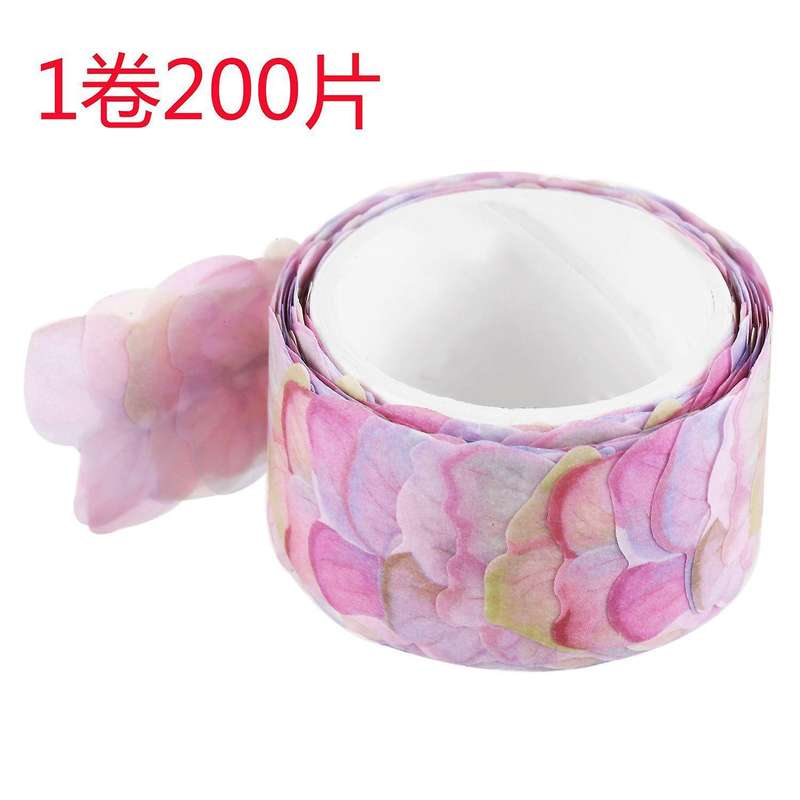 200pcs/roll Masking Scrapbook Paper Flower Petals Tape Washi Tape
