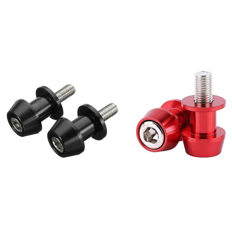 2pcs Motorcycle Cnc Sliders Spools Stand Screw for Yamaha(red)